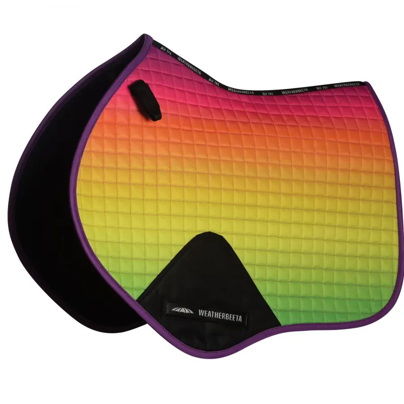 Weatherbeeta Prime Ombre Jump Saddle Pad - Rainbow Lust